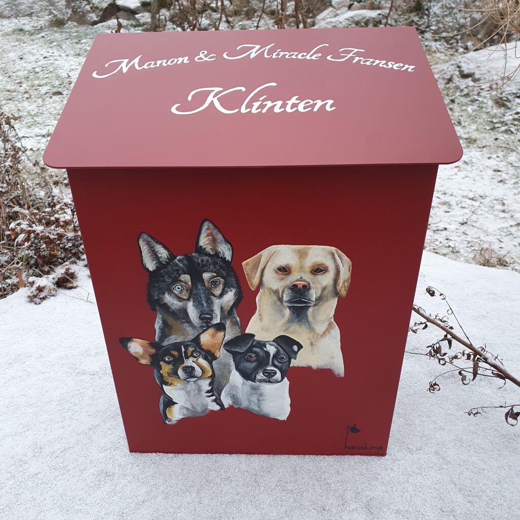Kreativt dekorerad brevlåda
